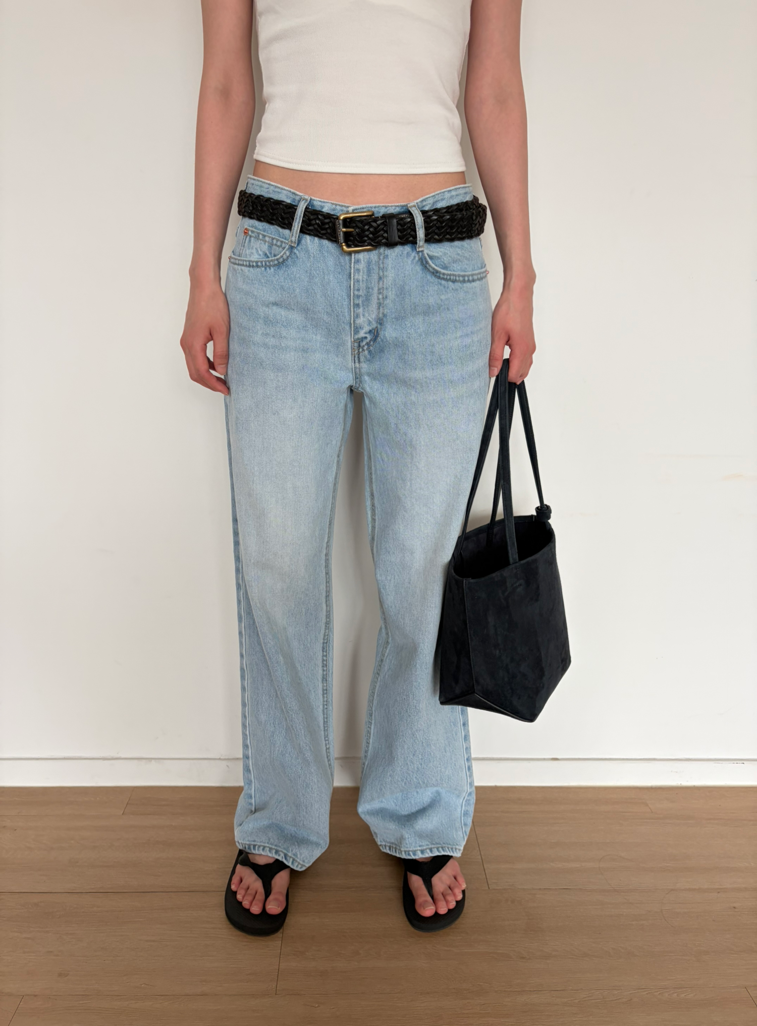 More straight denim