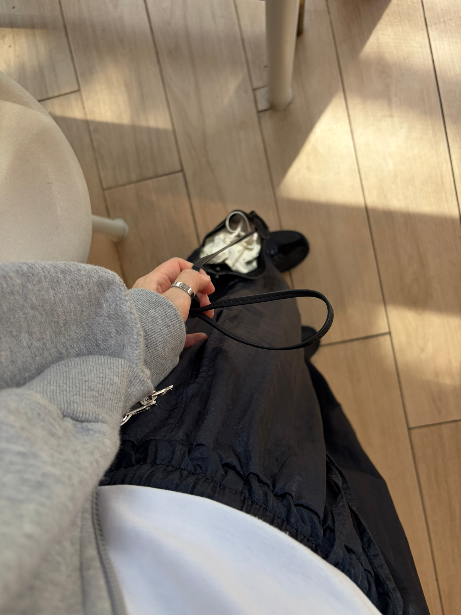 Satin flow pants
