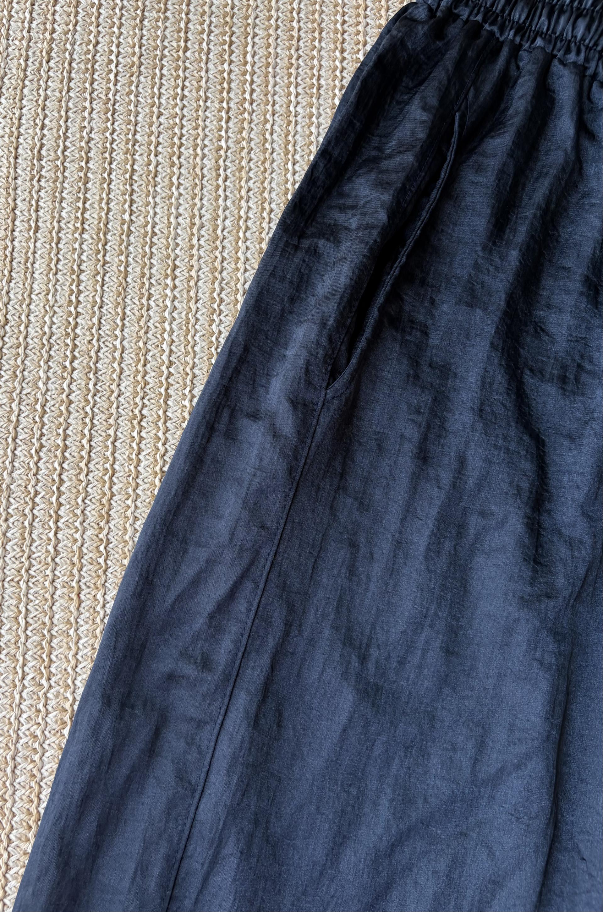 Satin flow pants