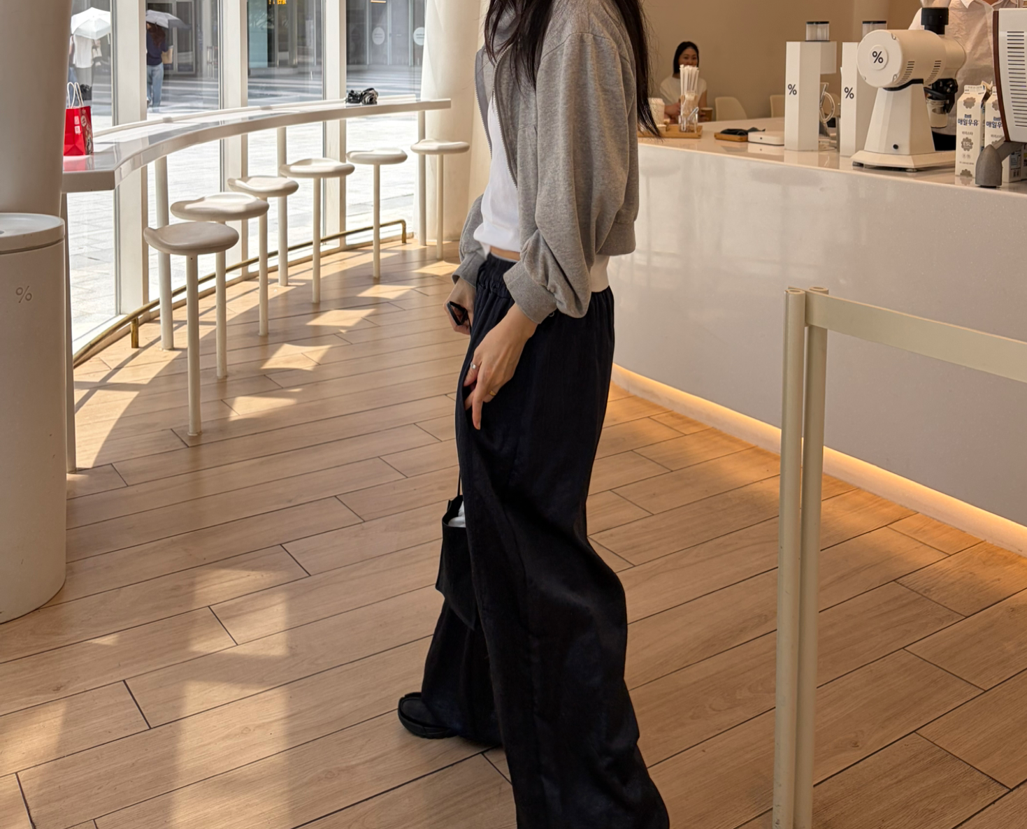 Satin flow pants