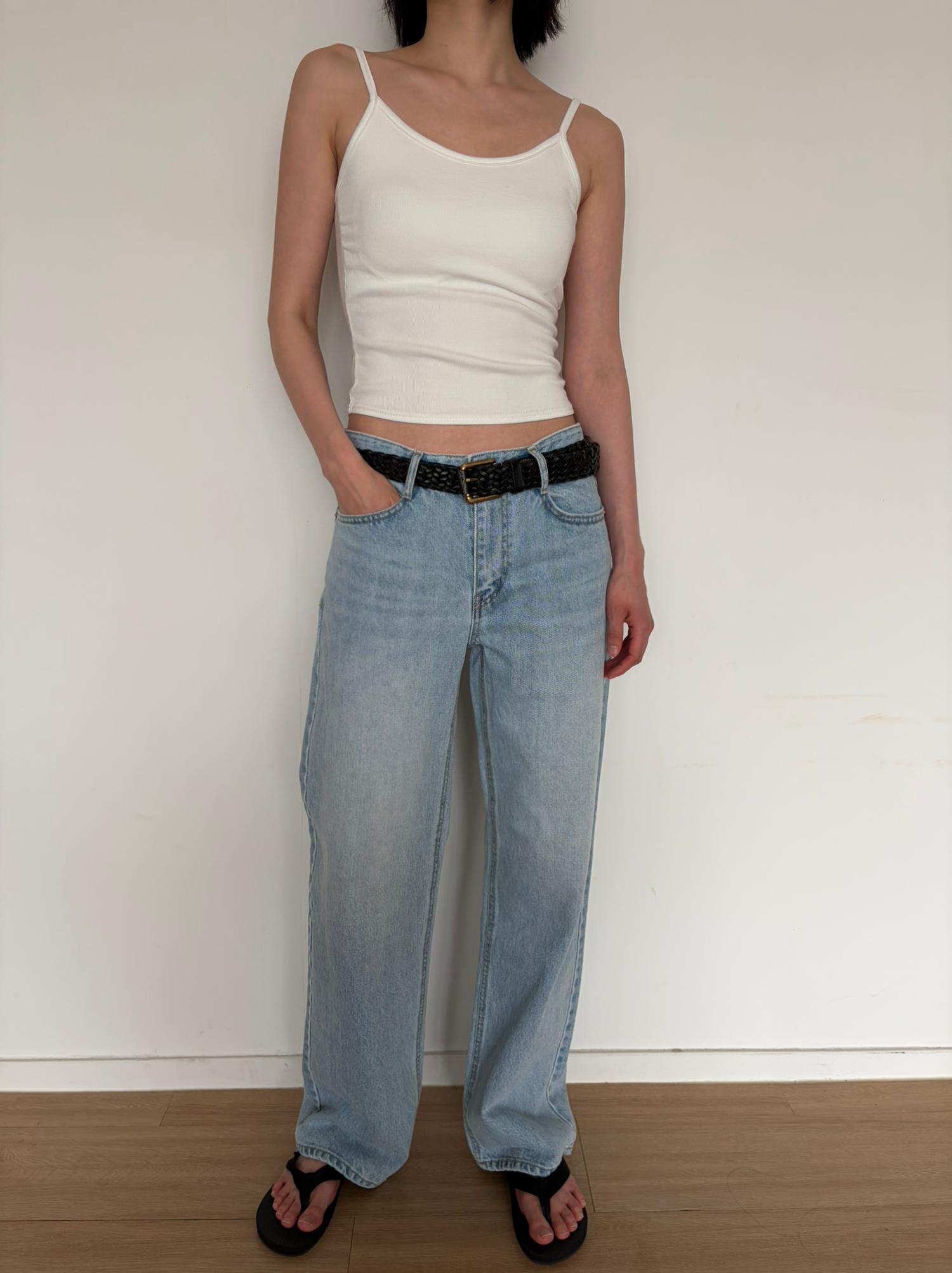 More straight denim