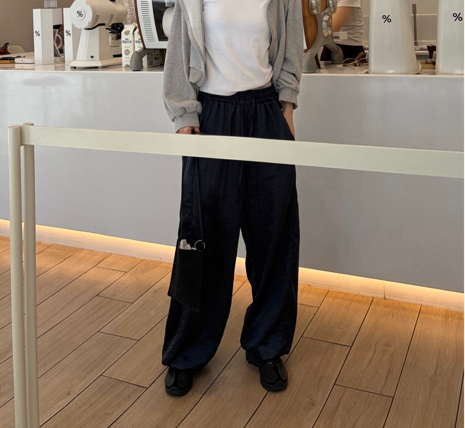 Satin flow pants