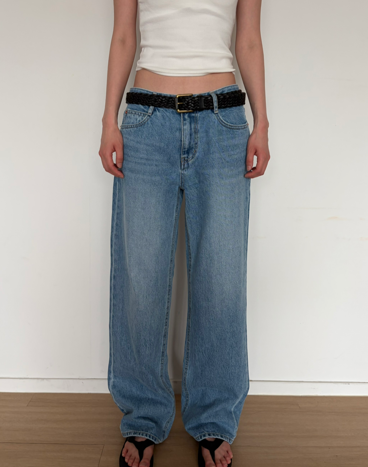 More straight denim