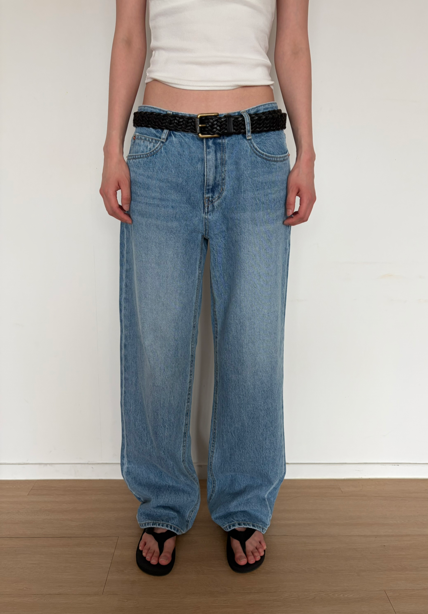 More straight denim
