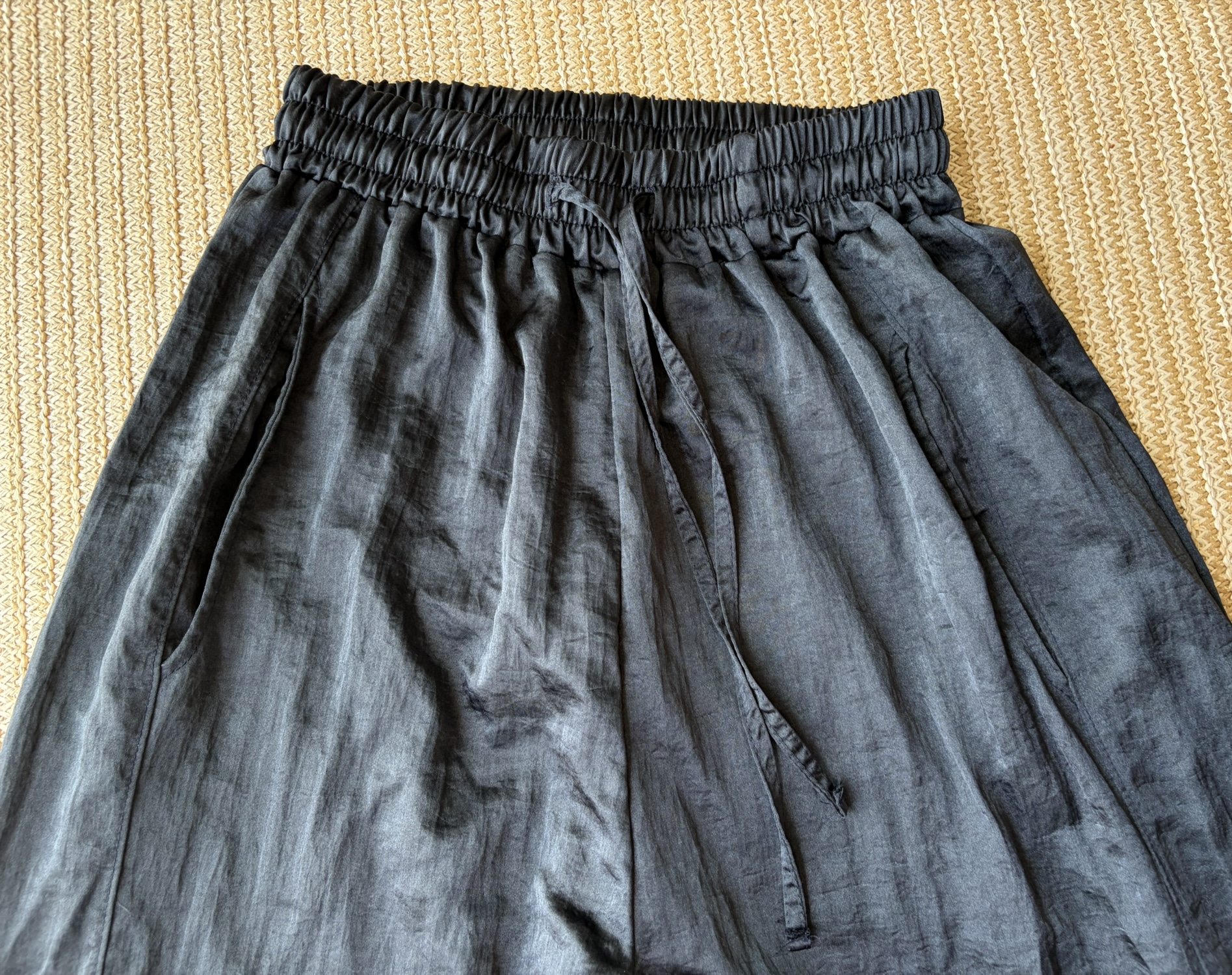 Satin flow pants