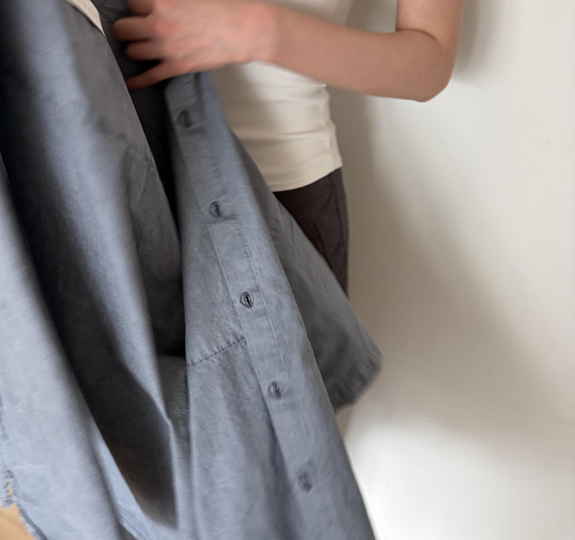 Faded wash half shirt
