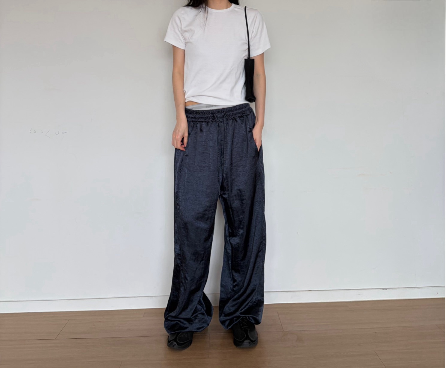 Satin flow pants