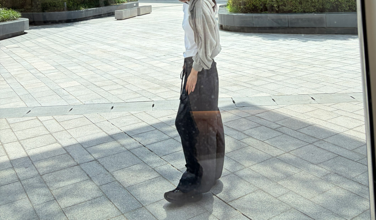 Satin flow pants