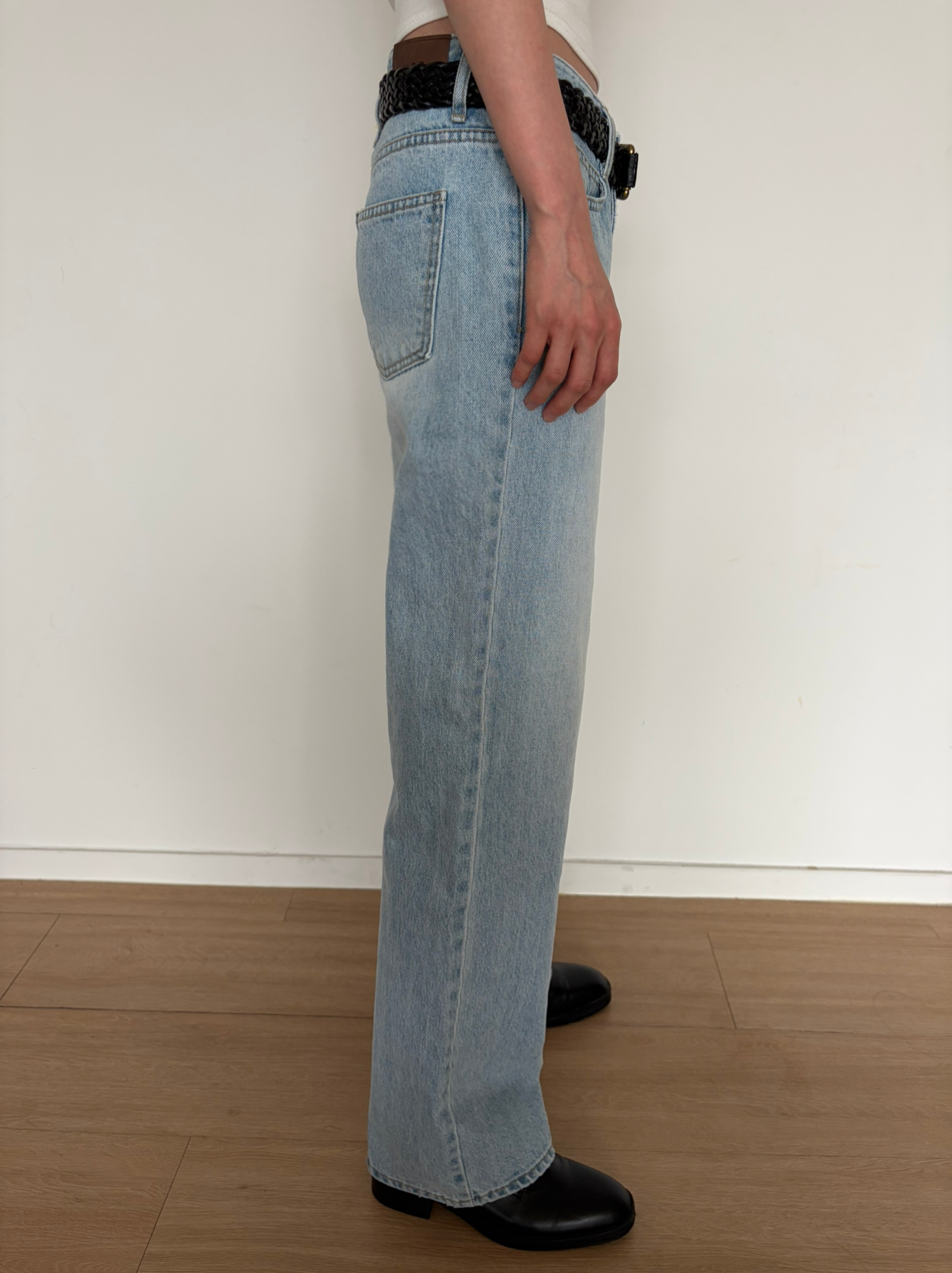 More straight denim