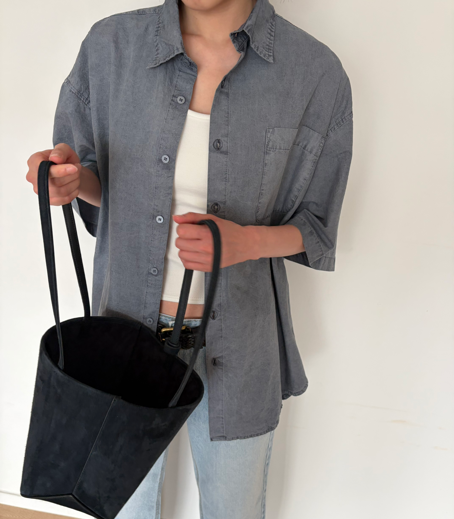 More straight denim