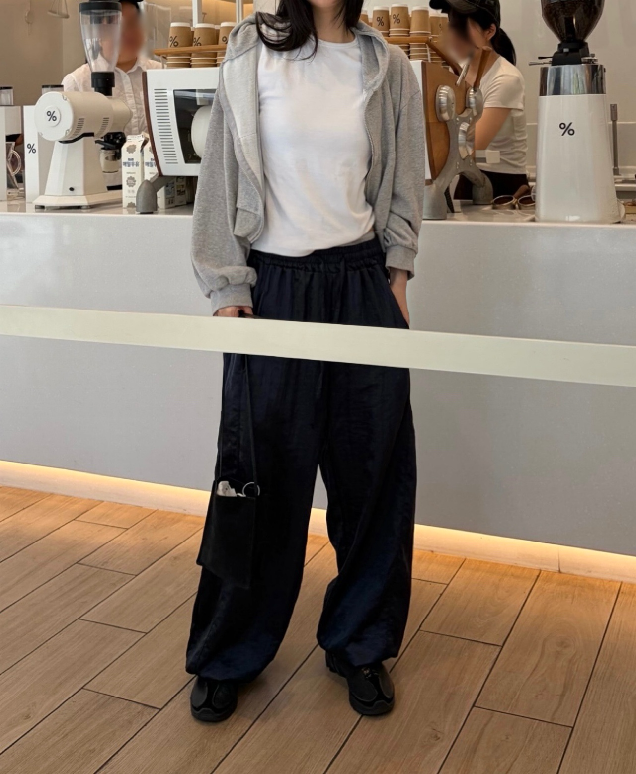 Satin flow pants