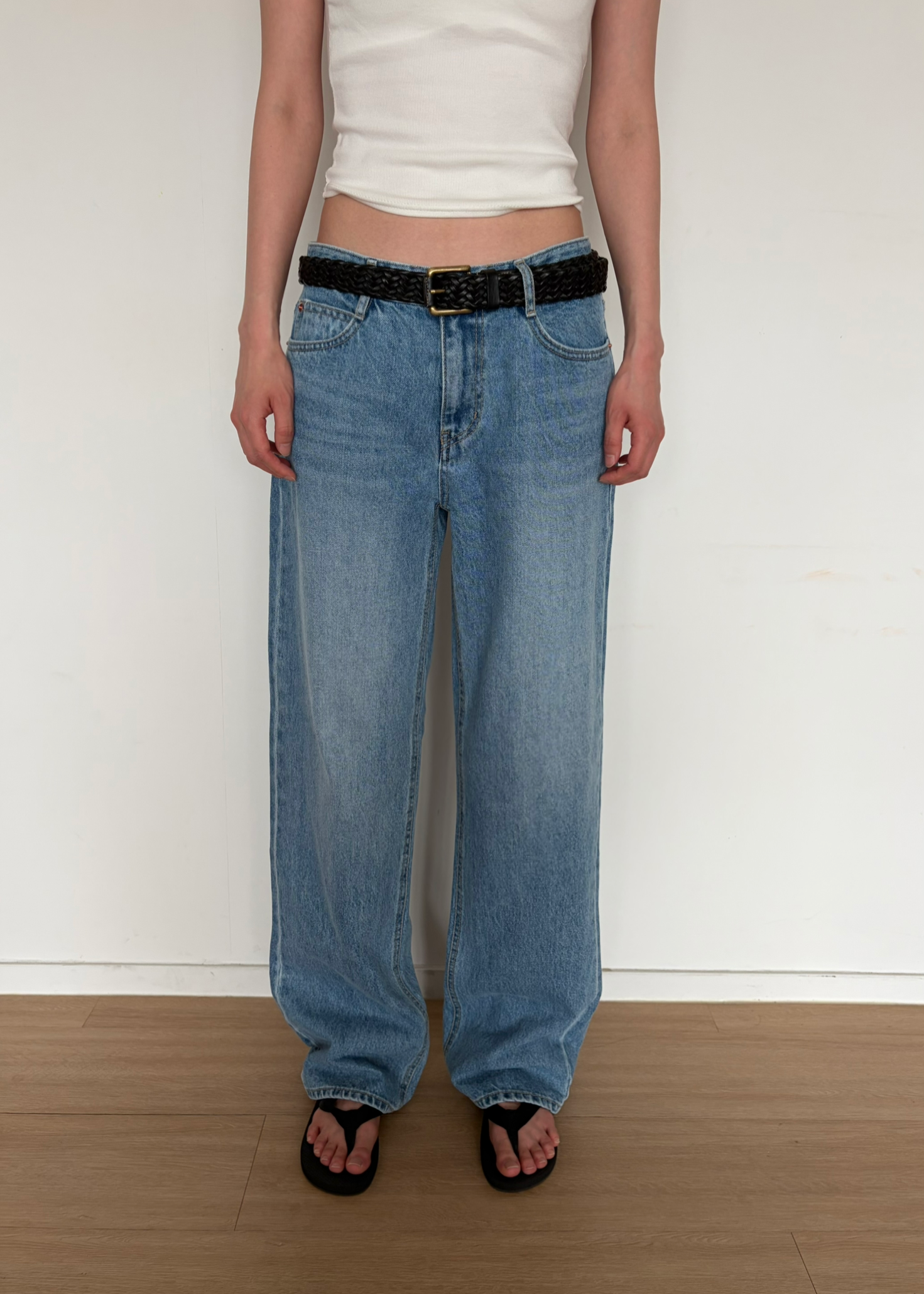 More straight denim
