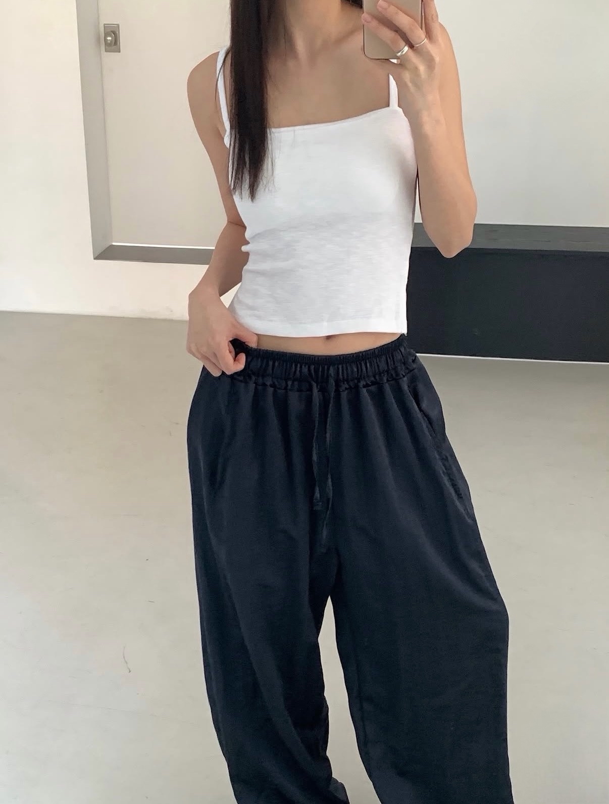 Satin flow pants
