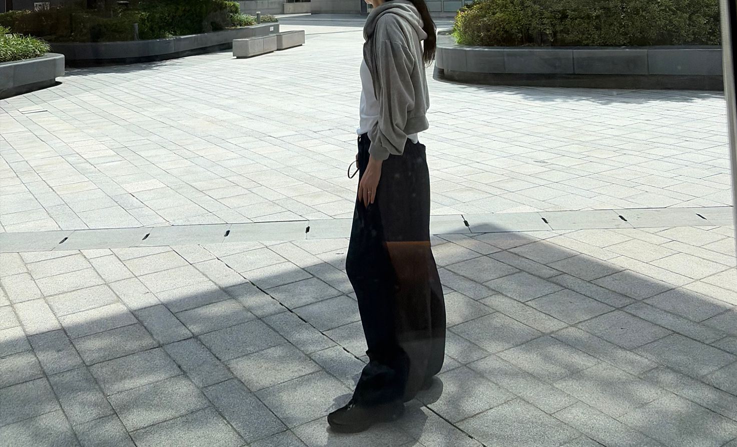 Satin flow pants