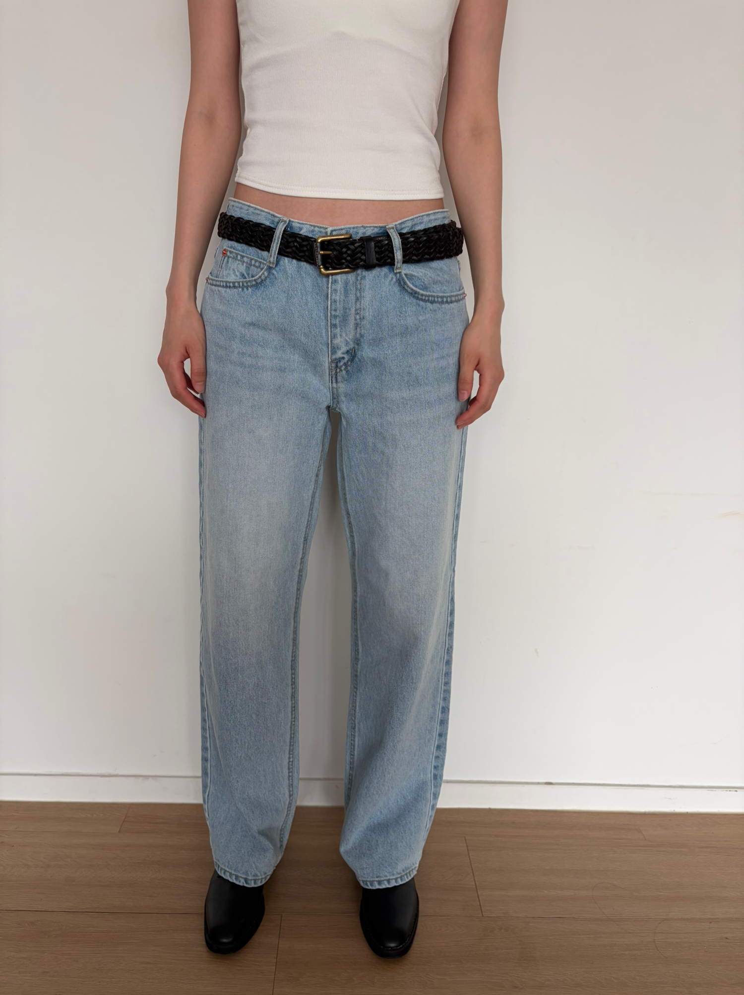 More straight denim