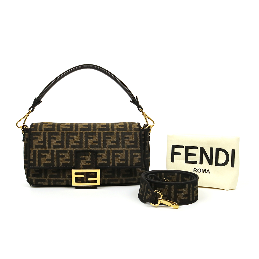 FENDI 펜디 자카드 바게트백
