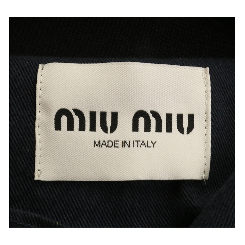 MIUMIU 미우미우 드릴 블루종 데님 자켓