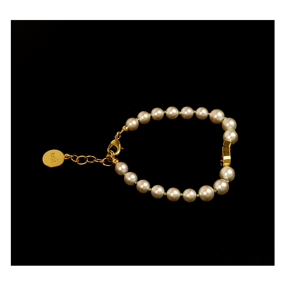 CHRISTIAN DIOR 크리스찬 디올 몽테인 진주 팔찌 *AB