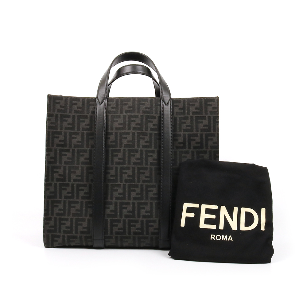FENDI 펜디 FF로고 자가트 토트