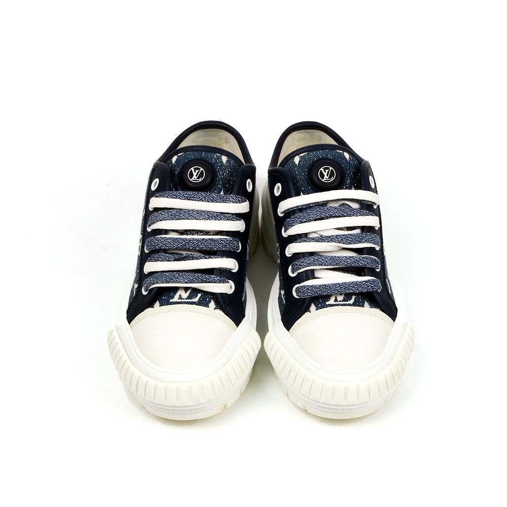 LOUIS VUITTON 루이비통 데님 스쿼드 스니커즈 35 1/2 (225mm) *A