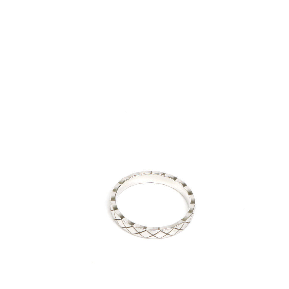 CHANEL 샤넬 코코크러쉬 화이트 골드 링*AB