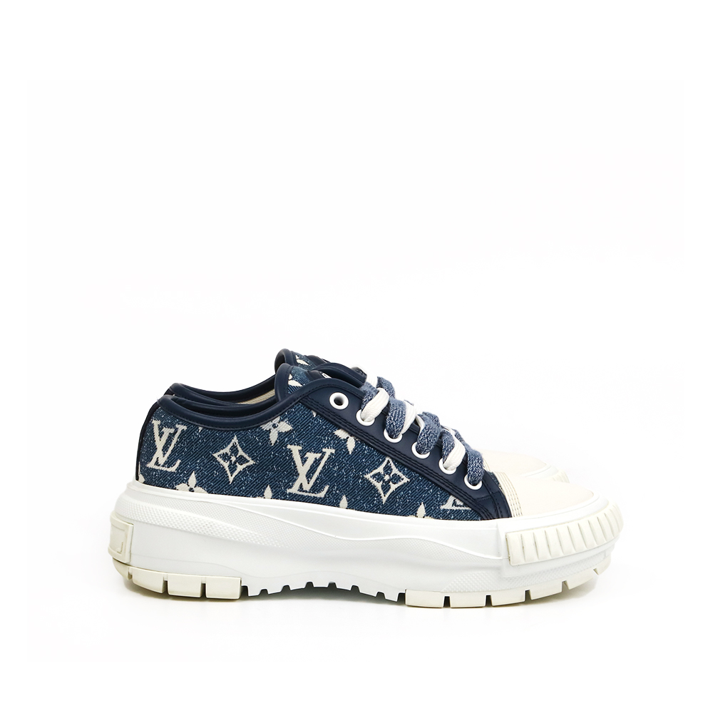 LOUIS VUITTON 루이비통 데님 스쿼드 스니커즈 35 1/2 (225mm) *A