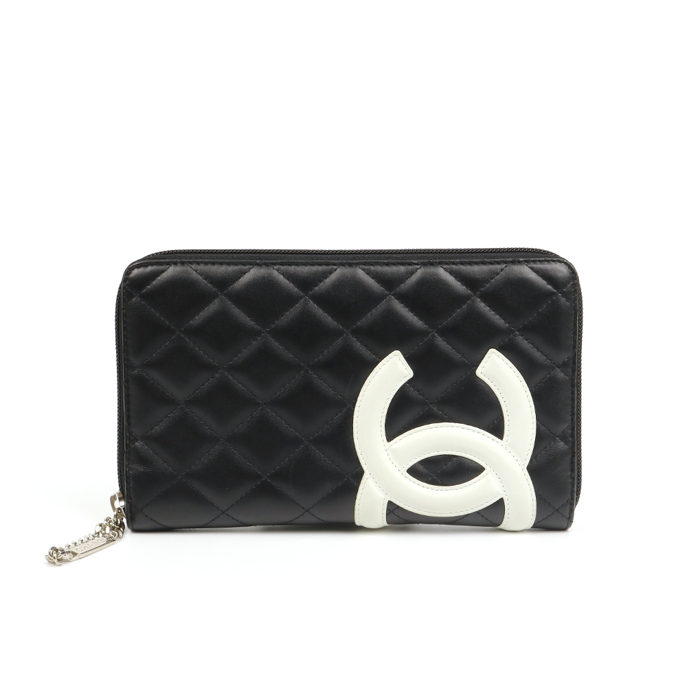 CHANEL 샤넬 깜봉 블랙 장지갑