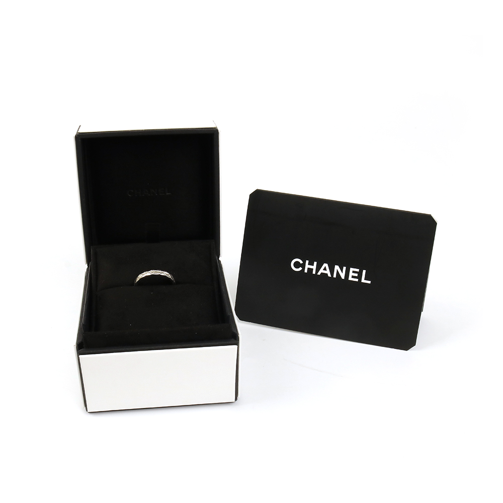 CHANEL 샤넬 코코크러쉬 화이트 골드 링*AB