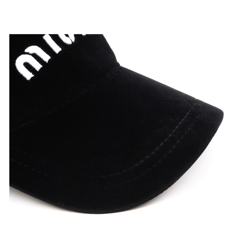 MIUMIU 미우미우 벨벳 볼캡 모자 *A