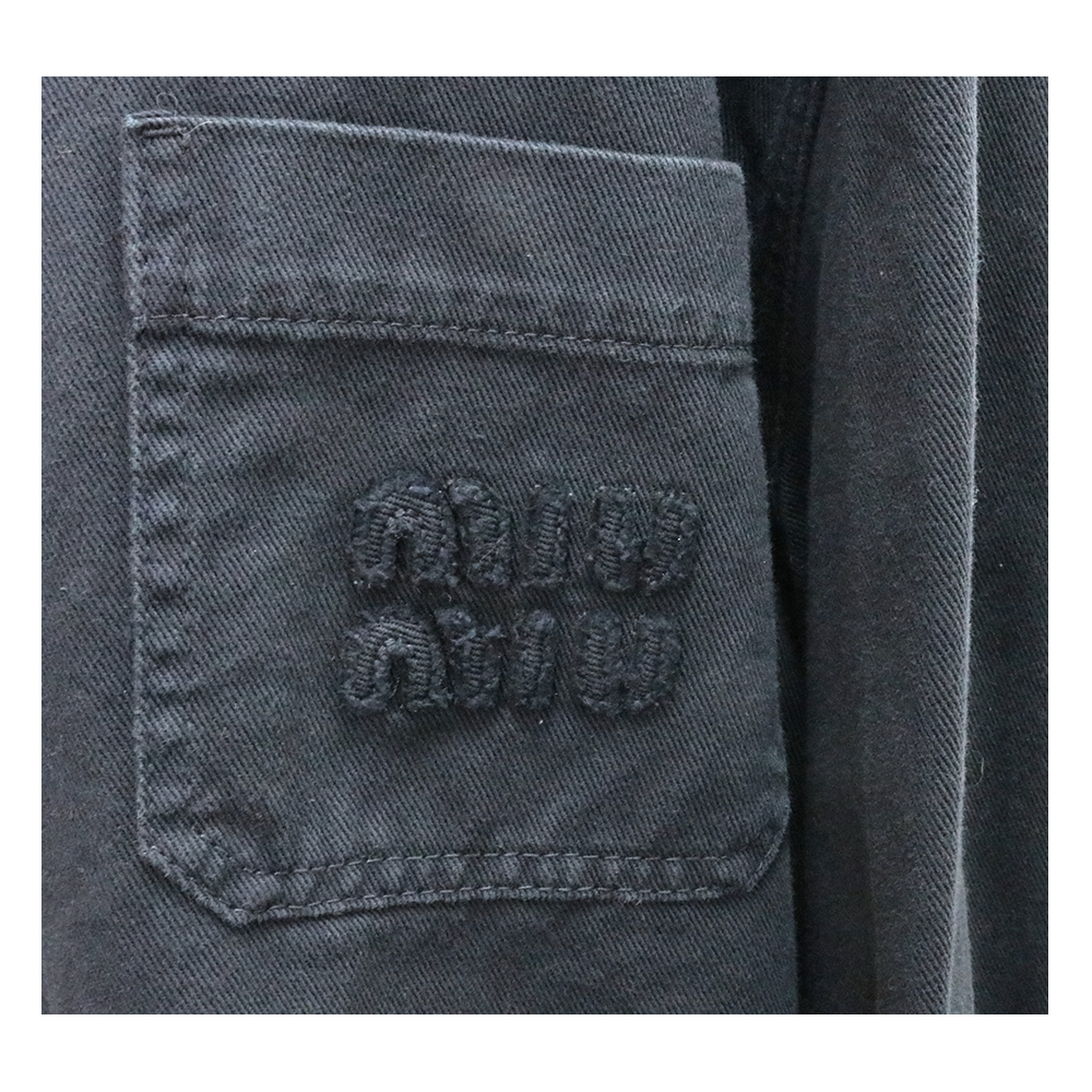MIUMIU 미우미우 드릴 블루종 데님 자켓