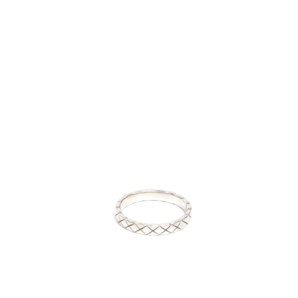 CHANEL 샤넬 코코크러쉬 화이트 골드 링*AB
