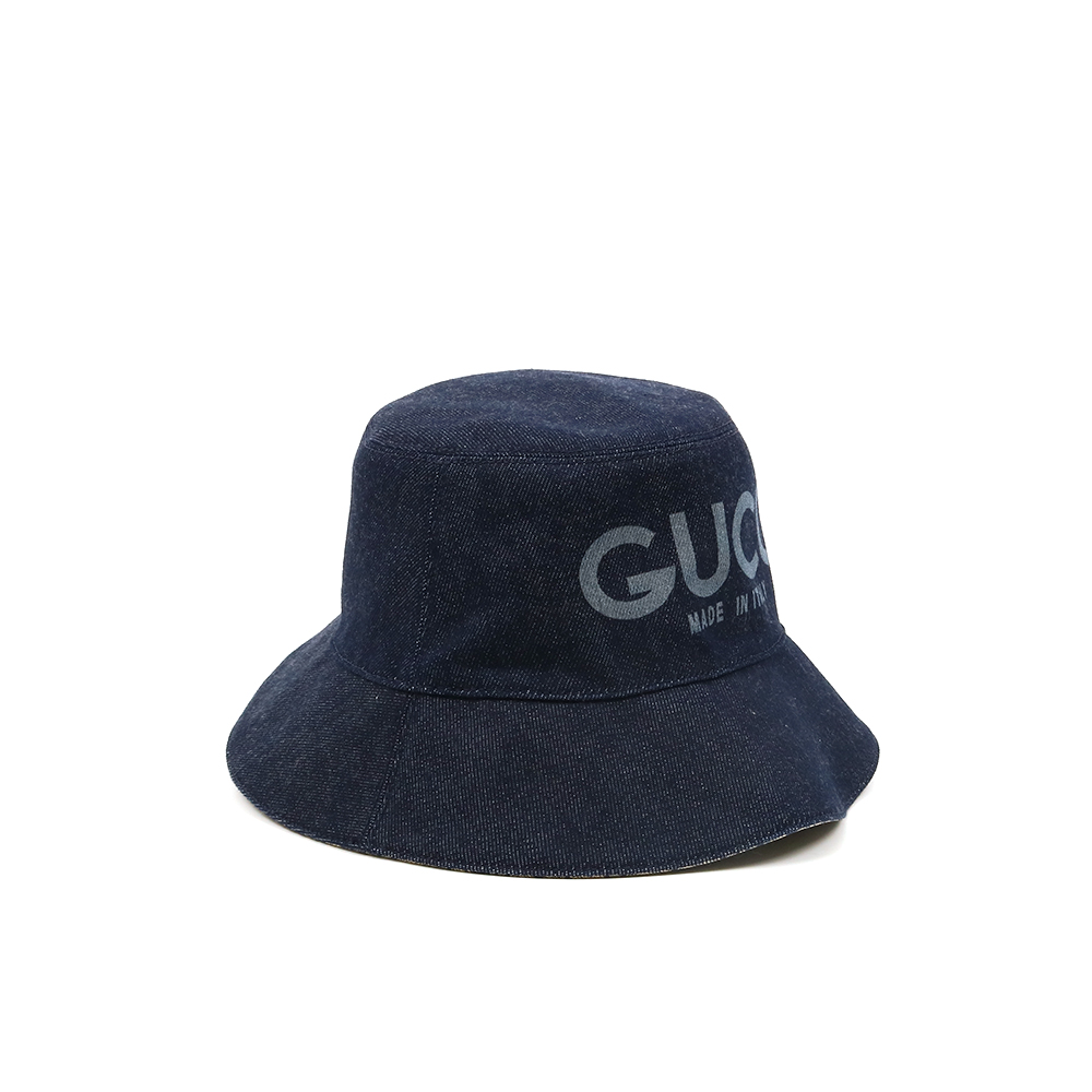 GUCCI 구찌 레이저드 데님 버킷햇