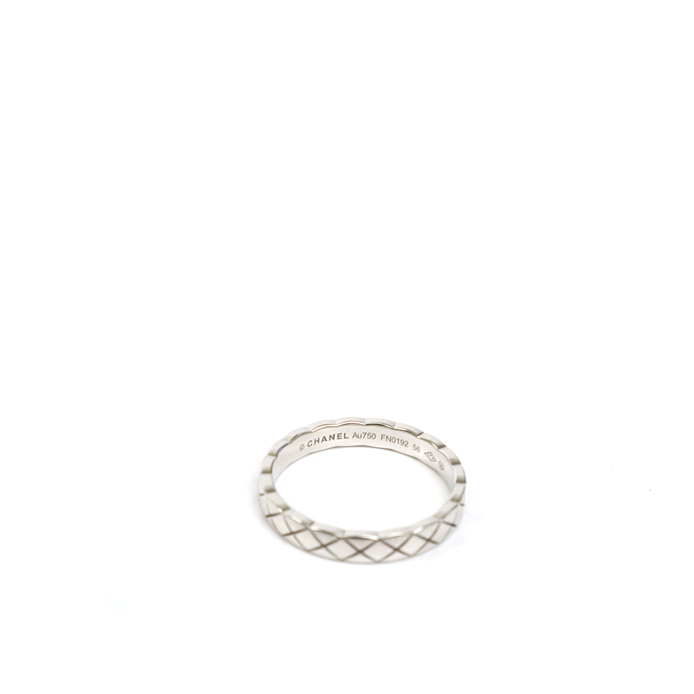 CHANEL 샤넬 코코크러쉬 화이트 골드 링*AB