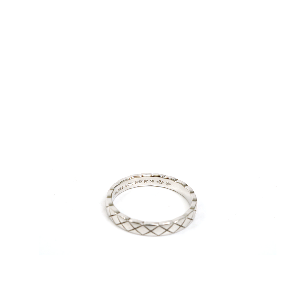CHANEL 샤넬 코코크러쉬 화이트 골드 링*AB