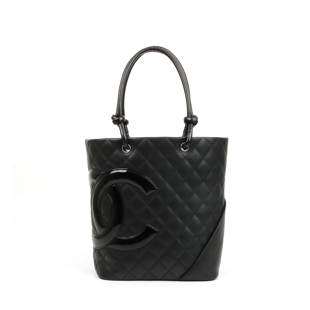 CHANEL 샤넬 깜봉 블랙 토트 *AB