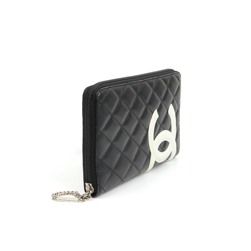 CHANEL 샤넬 깜봉 블랙 장지갑