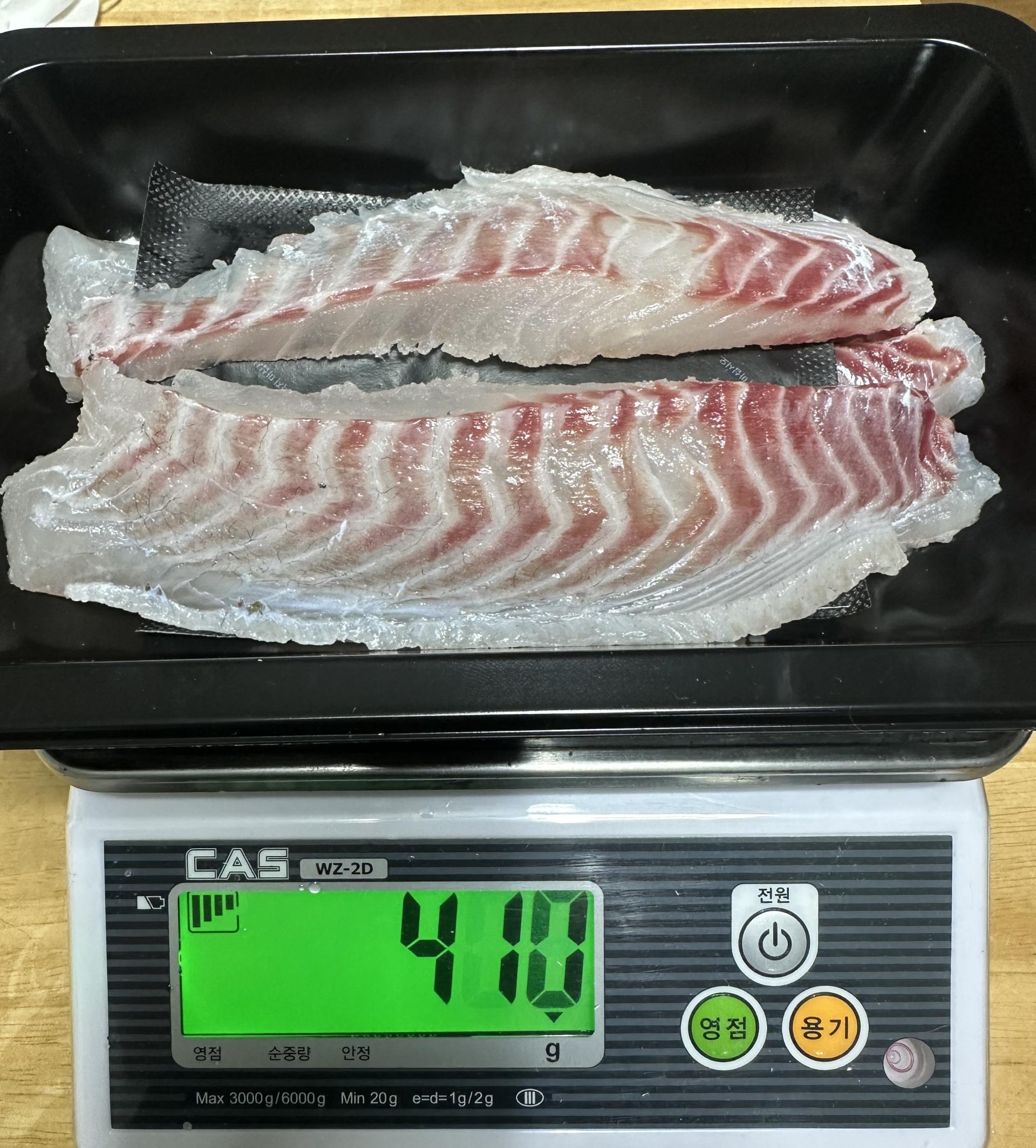 한산도 참돔 필렛 400g 생 참돔 1.4kg 이상 초장 동봉