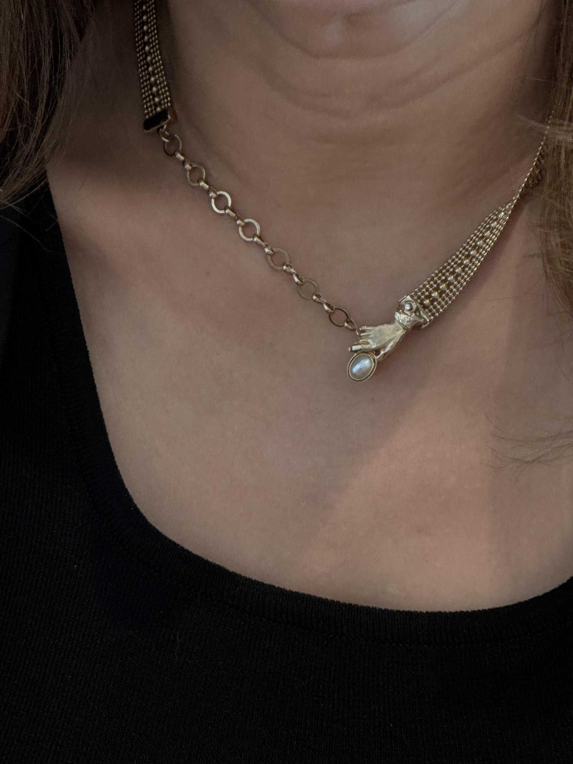 <Juncoparis🇫🇷> hand motif pendent choker