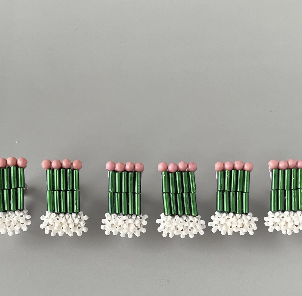 <🇯🇵> “Bouquet” lucky green earrings