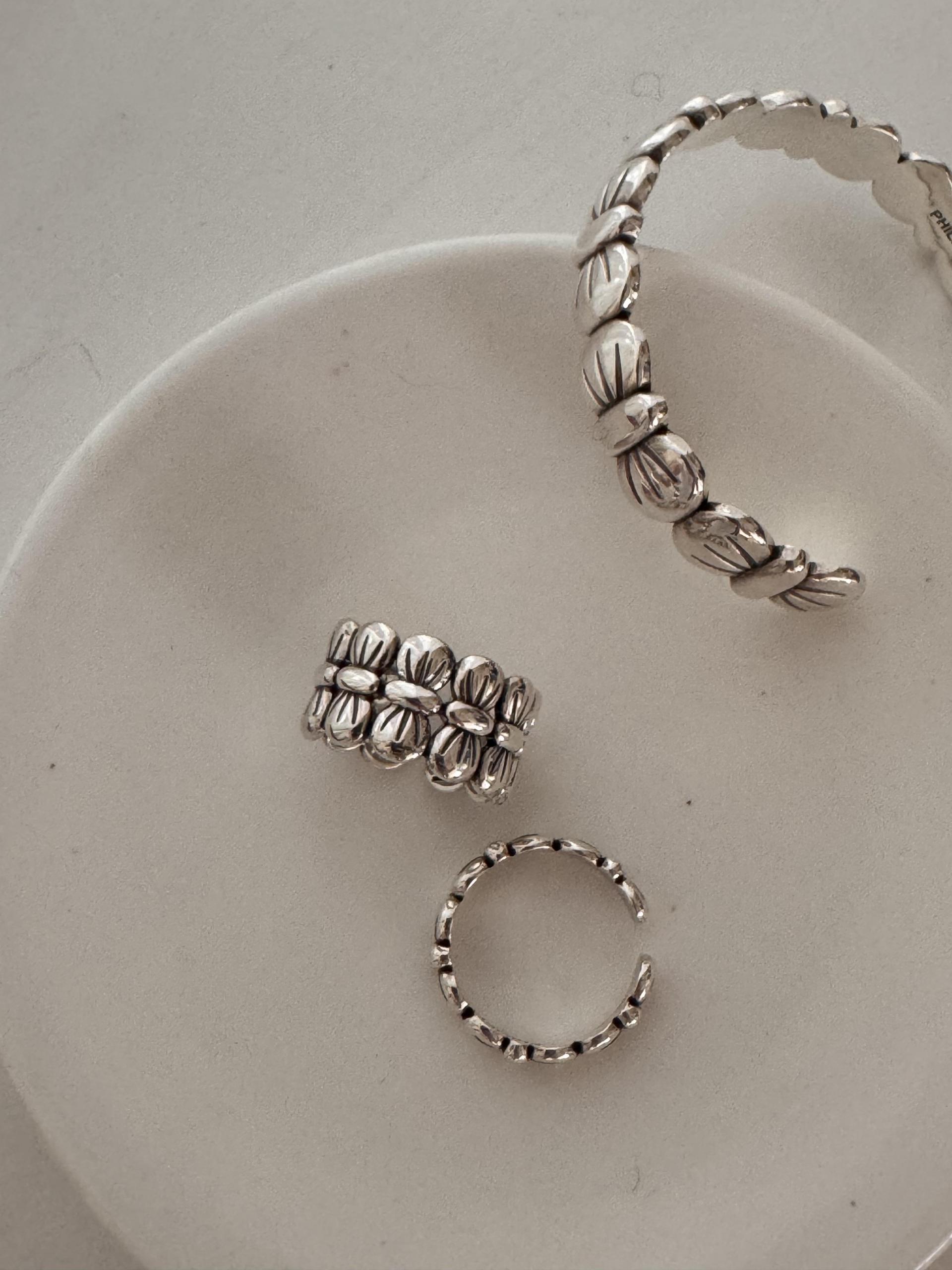 <Philippe Audibert 🇫🇷> “Madisson” silver plated bracelet