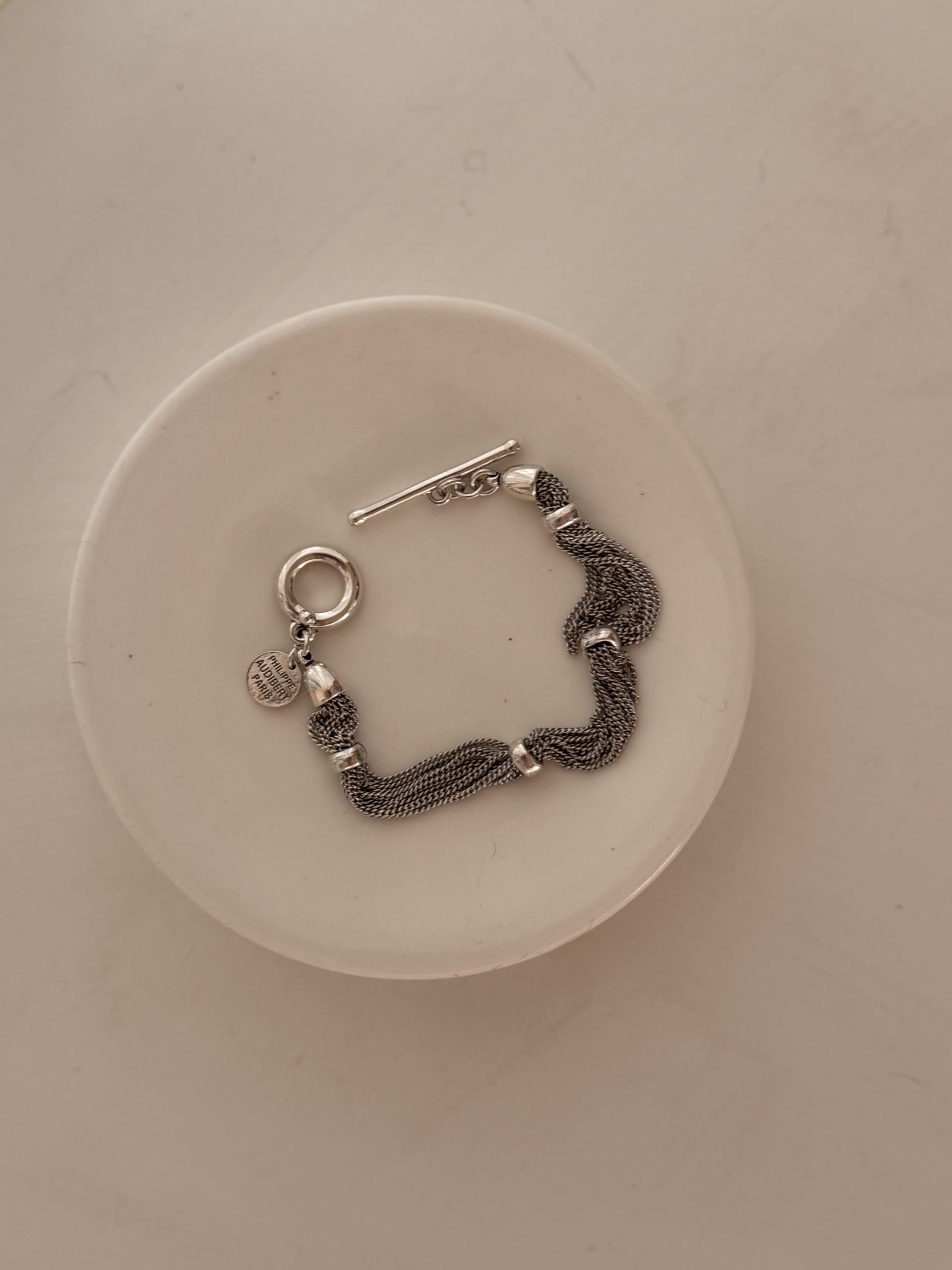 <Philippe Audibert 🇫🇷> “Vania “ silver plated bracelet