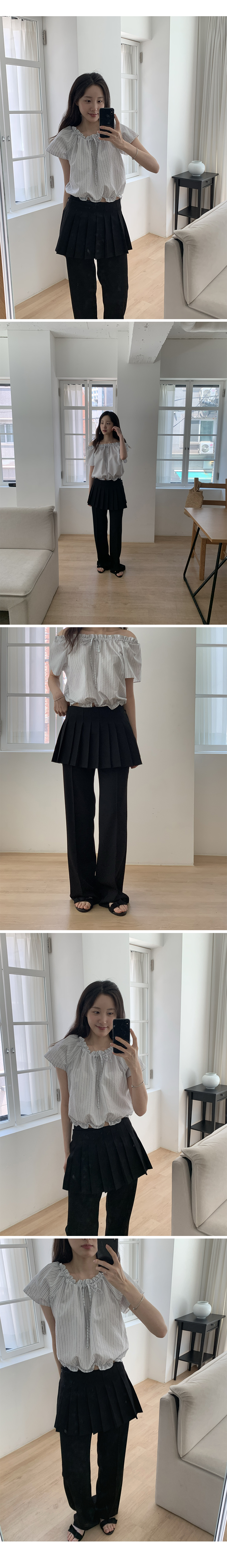 • Note layered wrap skirt