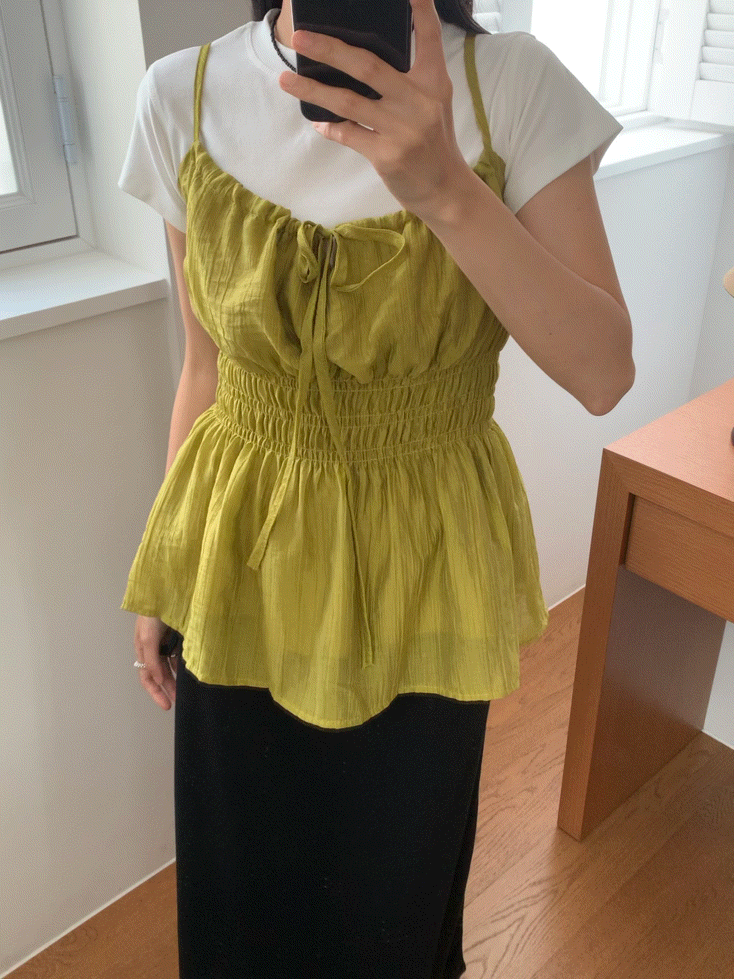 • [휴가룩🍋] Monaco smock top