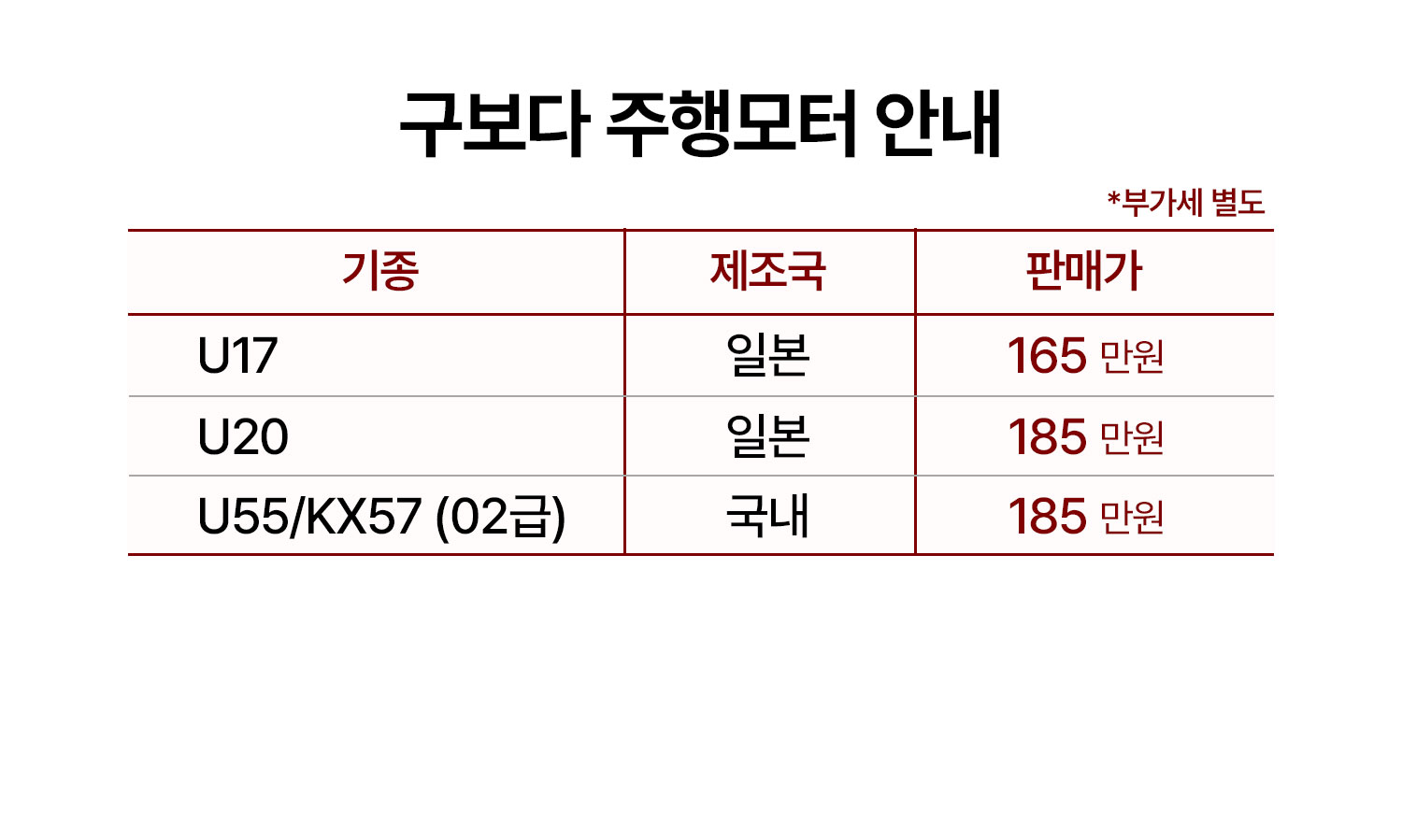 얀마 주행모터