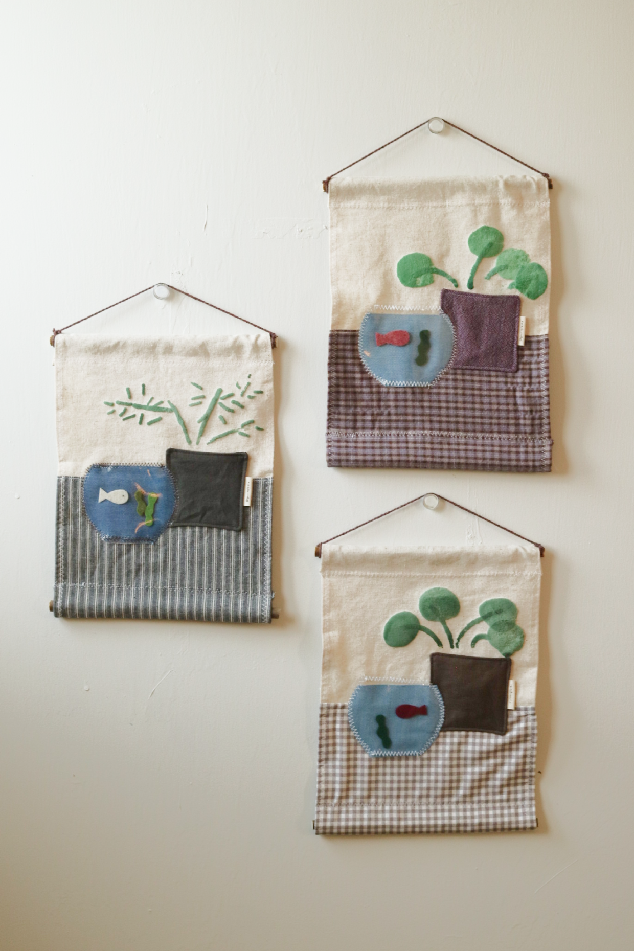 DIY fishbowl & plant pocket | 어항&화분 패브릭포스터 1st drop