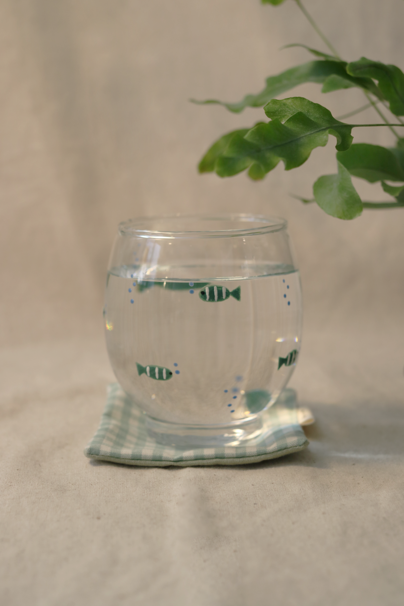 [7/31 10pm open] fishbowl cup&coaster | 어항컵&코스터 ver.2 (mint)