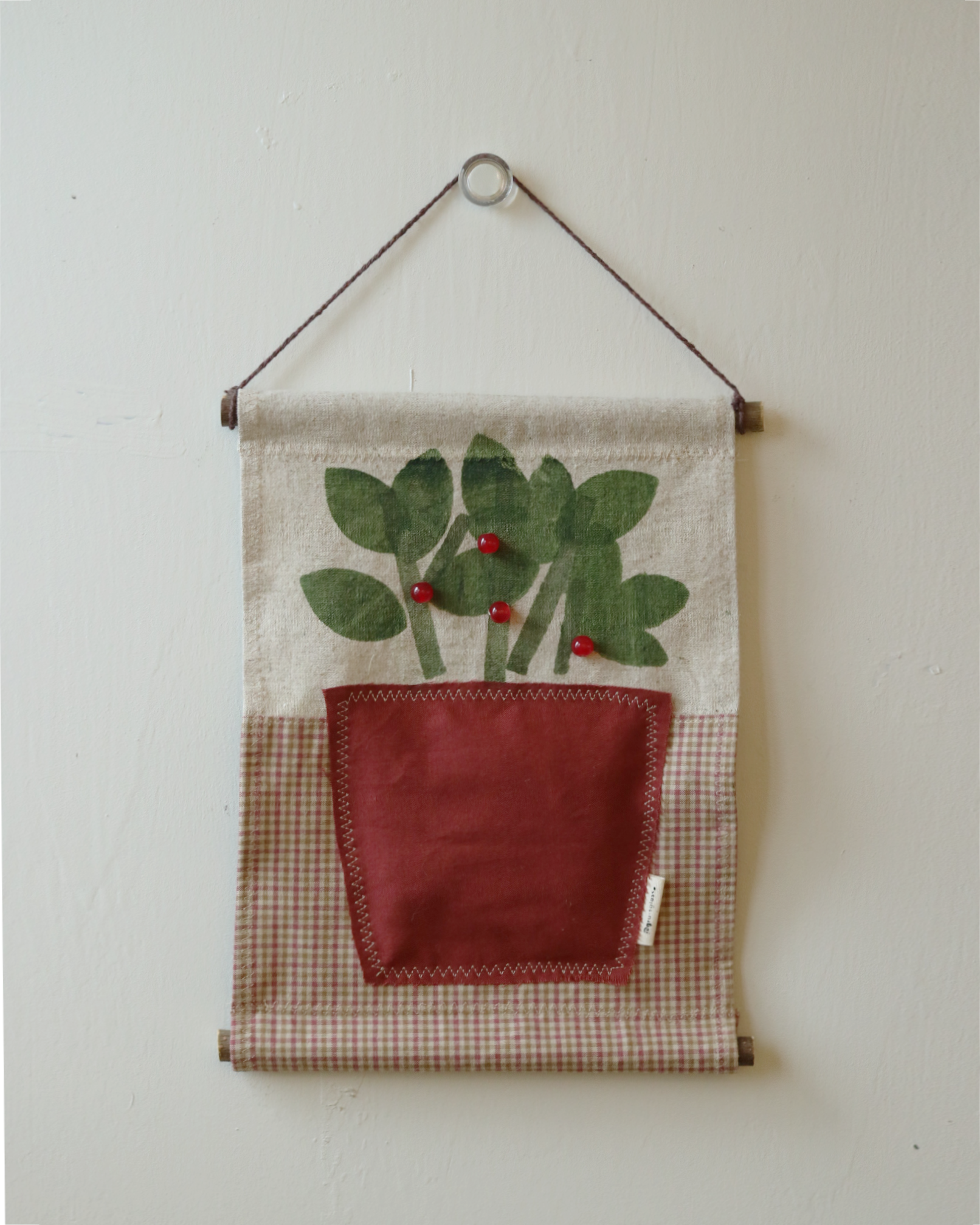 [8/31 10pm open] potted fabric poster (beaeded ver.)| 화분 패브릭포스터 (비즈ver.)