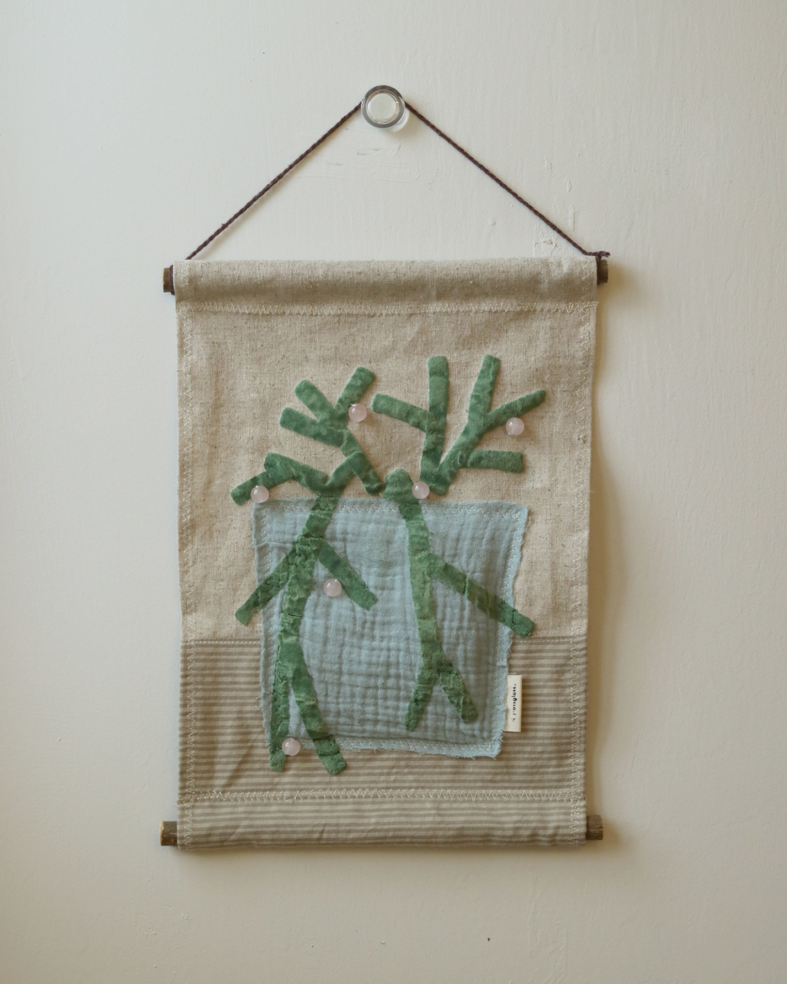 [8/15 10pm open] potted fabric poster (beaeded ver.)| 화분 패브릭포스터 (비즈ver.)