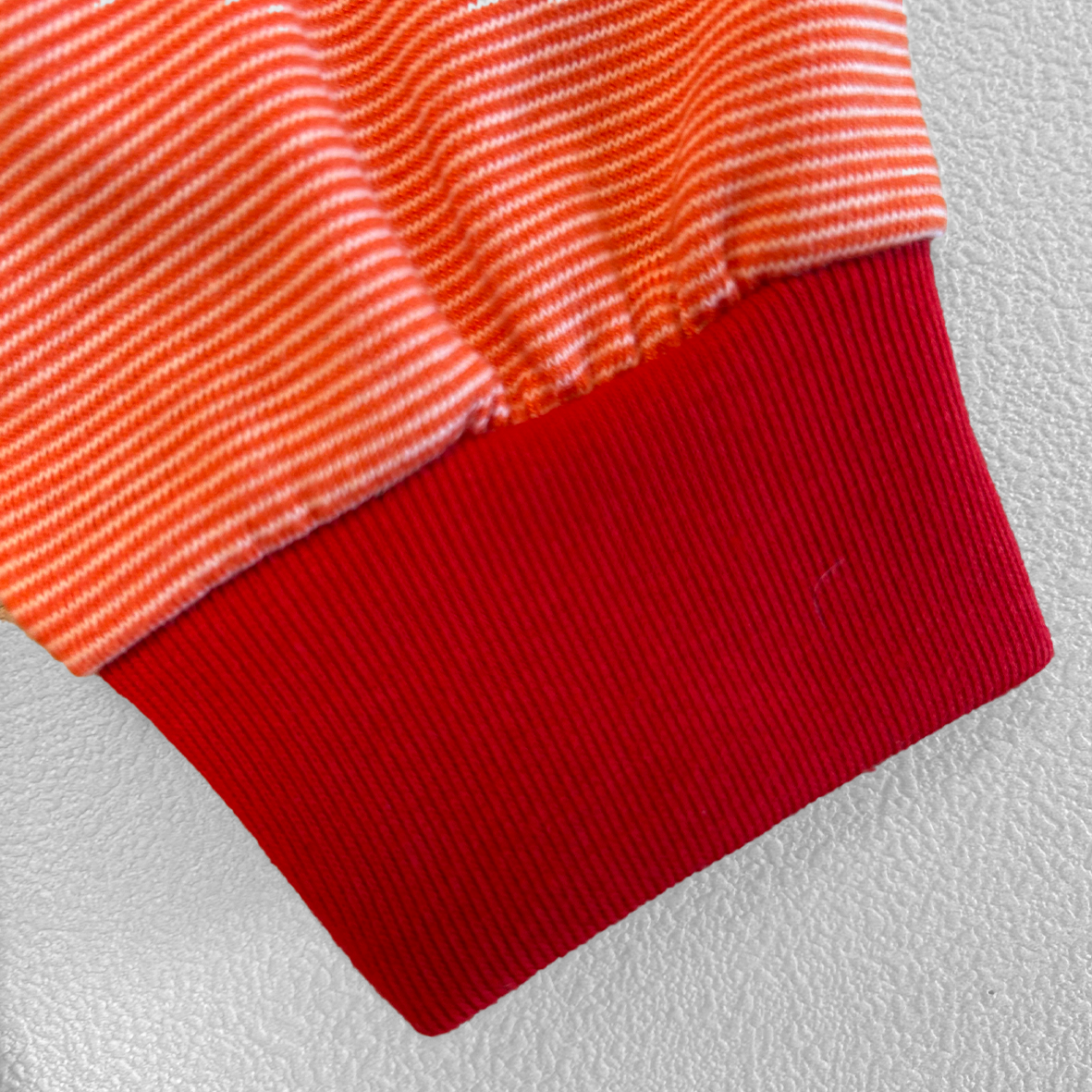 DODO BASIC Oversized Stripe T-Shirt ( Red / Vermillion Red / Light Pink )