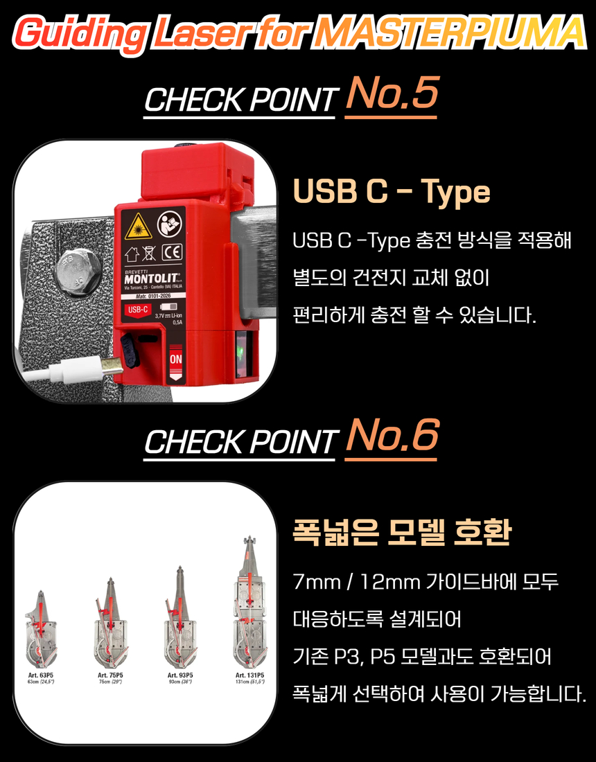 [Montolit] 몬토리트 레이저 가이드 (C-TYPE 충전방식)